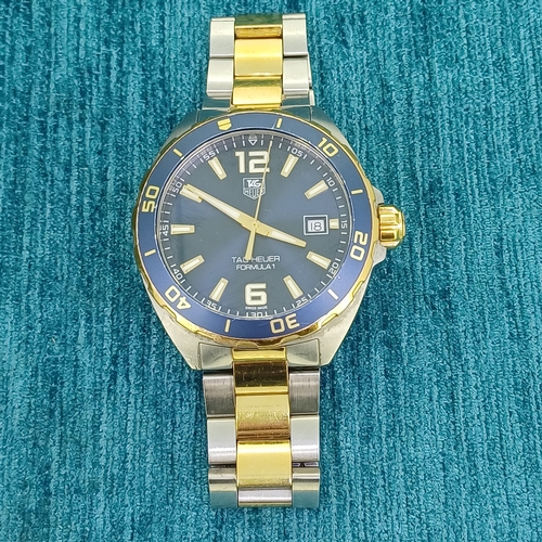 5 - Gents Tag Heuer Formula 1 Watch
- Blue Dial / 41mm
- Steel and Gold (Plated) Bracelet