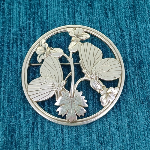 6 - Georg Jensen Silver Butterfly Brooch