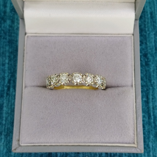 20 - 18ct Diamond 7 Stone Ring 
- approx 1ct
- 3.8g