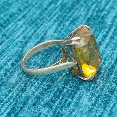 24 - Citrine Solitaire
- Sterling Silver
- Vintage 1950's / 1960's