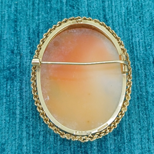 30 - 1960's Vintage Cameo Brooch
- 9ct Gold
- 11.1g