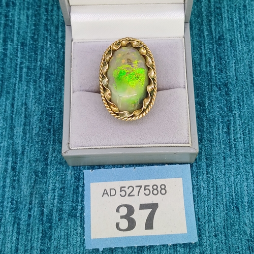 37 - Opal Ring
- Late Georgine / Early Victorian
- Yellow Gold
- 7.7g