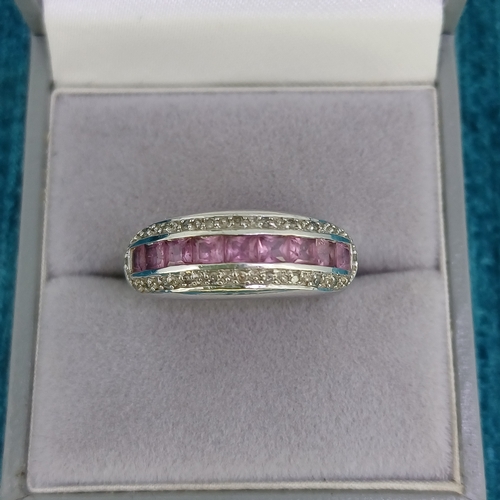 39 - Pink Tourmaline & Diamond Ring
- 9ct White Gold
- 4.7g