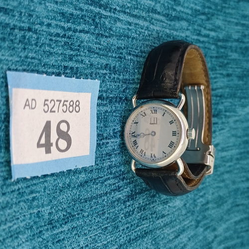 48 - Ladies Dunhill Watch with leather strap