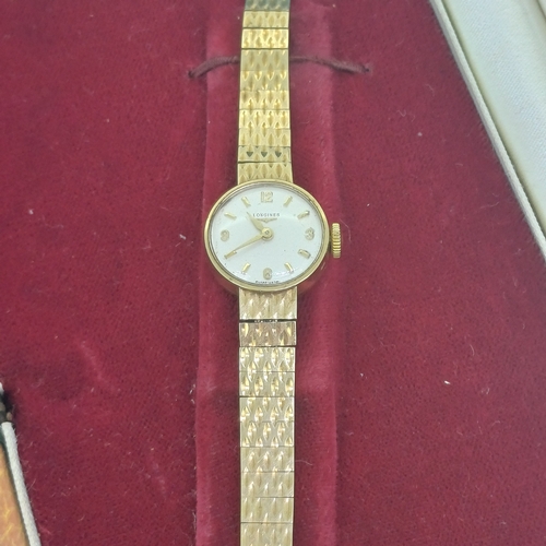 56 - Ladies Longines Watch in Original Box
- 9ct Gold
- 19.5g