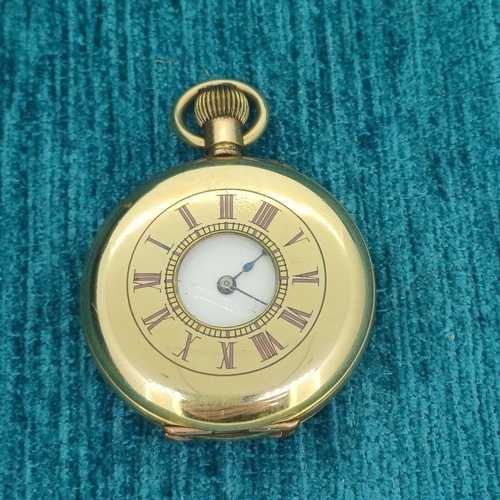 57 - Half Hunter Gold Plated Pocket Watch
- 49.7g