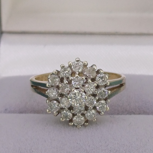 58 - Ladies Diamond Cluster Ring
- 9ct
- 2.9g