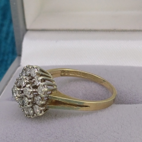 58 - Ladies Diamond Cluster Ring
- 9ct
- 2.9g