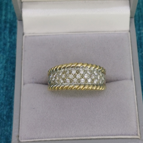 60 - 3 Row CZ Ring
- 9ct Gold
- 5.1g