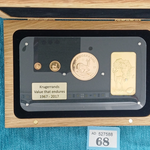 68 - 50th (2017) Anniversary Krugerrand Boxed Set
- very rare 30 out of 100 produced
- 22ct
- weights 1oz... 