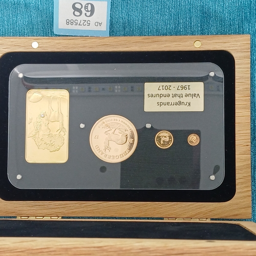 68 - 50th (2017) Anniversary Krugerrand Boxed Set
- very rare 30 out of 100 produced
- 22ct
- weights 1oz... 