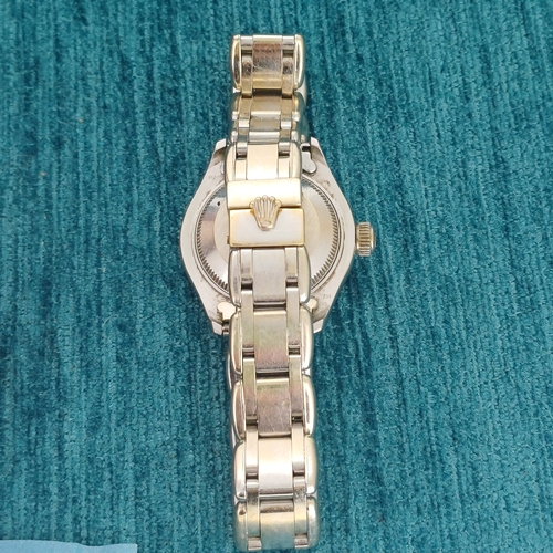 71 - Ladies Rolex
- Diamond Bezel 
- 18ct White Gold
- Date Just