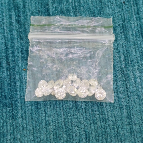 72 - Diamonds various sizes ranging from 0.25 - 0.40 (18 diamonds in all) purchased from a previous aucti... 