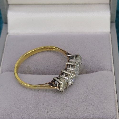 73 - Diamond Ring 4 Stones
- 1ct total Diamonds
- 18ct Gold
- 3.2g