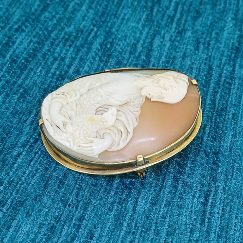 93 - Edwardian Very Large Cameo Brooch
17.9g