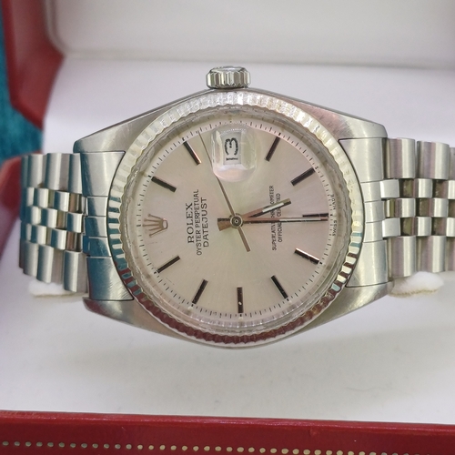 96 - Rolex Date Just with Stainless Steel bracelet
- 36 mm face