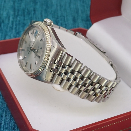 96 - Rolex Date Just with Stainless Steel bracelet
- 36 mm face