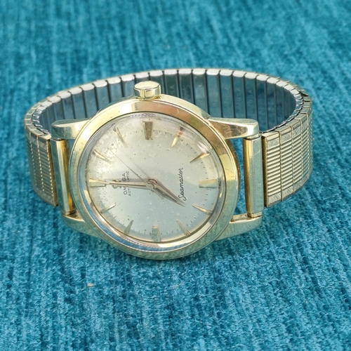 100 - 14ct Gold G/F Omega Sea Master Automatic 
Circa 1958