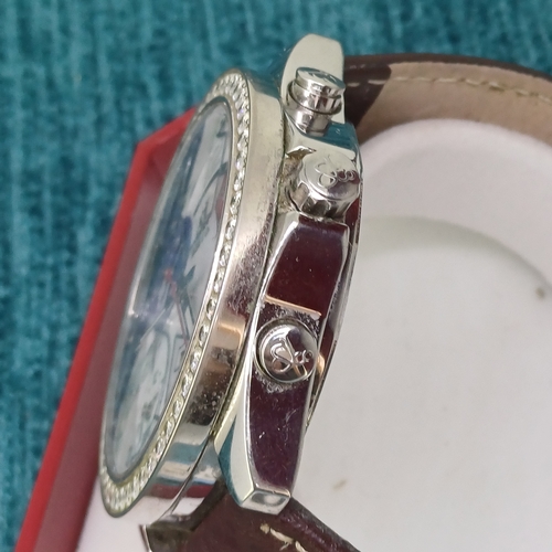 105 - Jacob & Co Diamond Bezel 5 time zone watch
Circa 2000