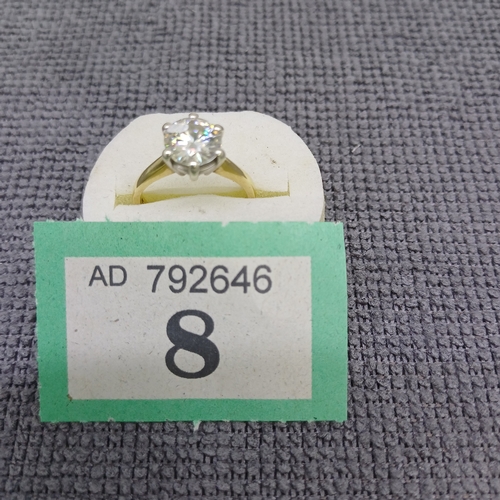 8 - Moissanite Solitaire Ring
- 2ct
- 9ct gold
Size: J