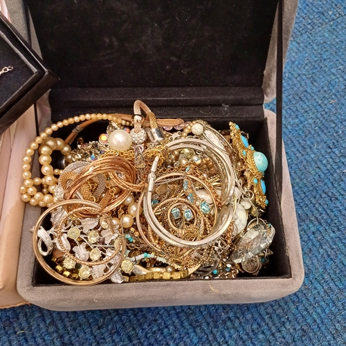 35 - Two boxes of Costume Jewellery