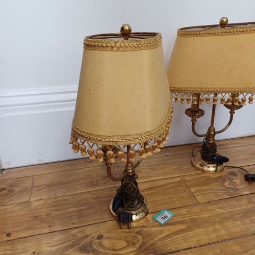 36 - A Pair of Very Lovely French Table Lamps 18th Century