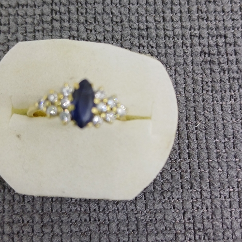 41 - Sapphire and Diamond Ring
- 18ct
- 2.6g
Size: N