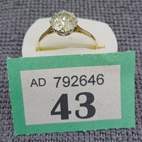 43 - Solitaire Diamond Ring
- 18ct
- 2.5ct diamond