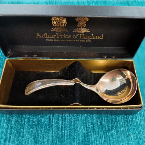 72 - Boxed Bead Silver Spoons:
Jam Spoon; Sugar Spoon; Cream Ladle