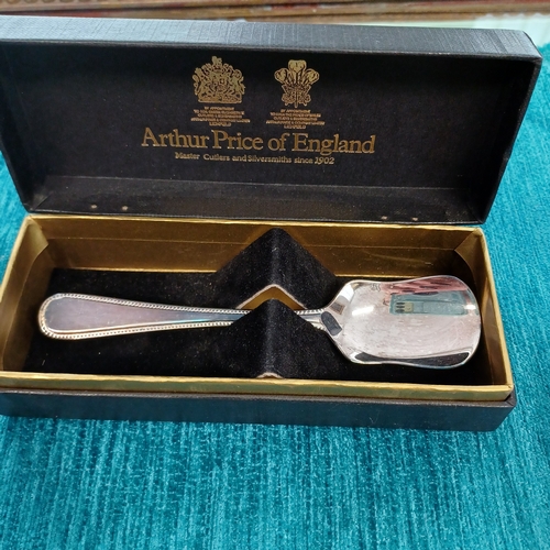 72 - Boxed Bead Silver Spoons:
Jam Spoon; Sugar Spoon; Cream Ladle