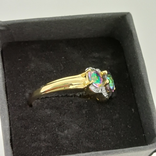 33 - Ladies Mystery Topaz Ring .  This is very eye catching and pretty.
- 9ct Gold
- Size N
-weight 2.4 g