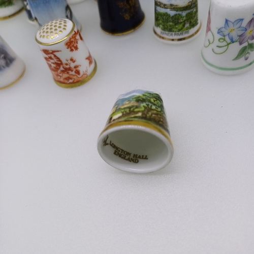 73 - Large Collection of China Thimbles