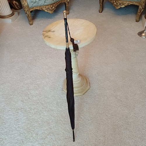 75 - This is a very lovely French Parasol with Gold Handle and Tortoiseshell Handle
- circa 1860's
- Hall... 