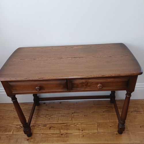 78 - Ercol Blonde Side Table with Two Drawers
Size: W - 102cm D - 48 H - 75