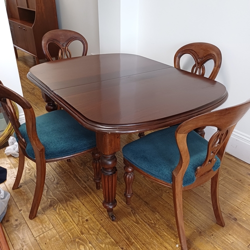 80 - This is a Beautiful Victorian Table and Char set.  There are Six Ballroom Backed Chairs and the Tabl... 