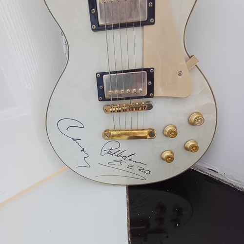 85 - Here we have our Second Signed Guitar. Signed by none other than Christine McVie most famously known... 