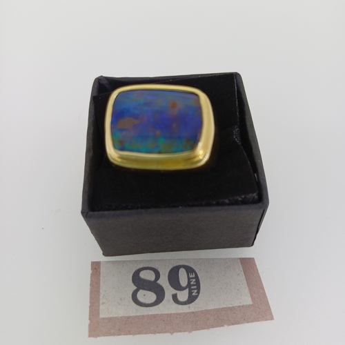 89 - Gents stunning Opal Ring
- 18 ct 
- 36g
- Size S