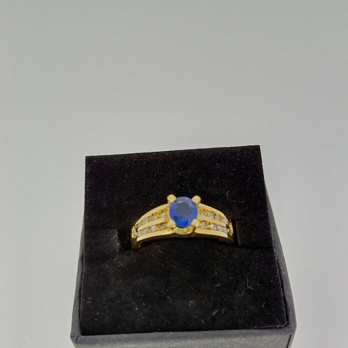 102 - Ladies Sapphire and Diamond Ring
- Circa 1970's
- Weight 4 g
- Size K