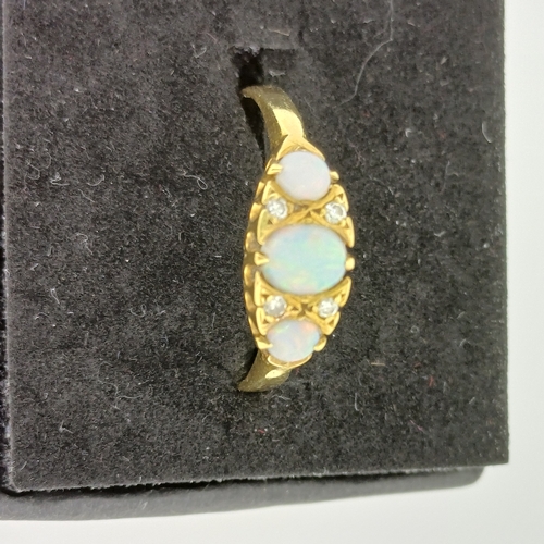 106 - Ladies 1930's Opal and Diamond Ring
- Size R
- Weight 3 g