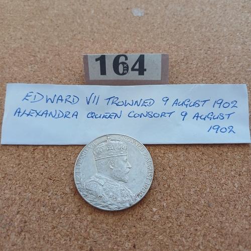 164 - Edward VII and Alexandra Queens Consort Coin 9th August 1902