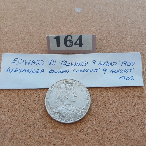 164 - Edward VII and Alexandra Queens Consort Coin 9th August 1902