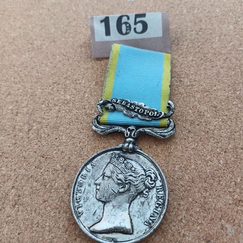 165 - Crimean War Medal, the last one sold was at Auction for £158.