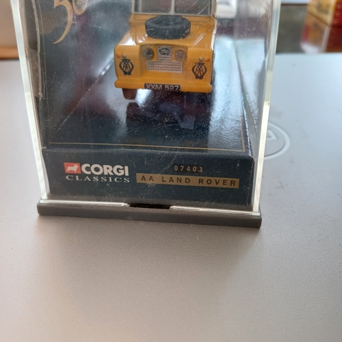 184 - Corgi AA Land Rover in Clear Plastic Presentation Case.  This is a Limited Edition and there is a Ce... 