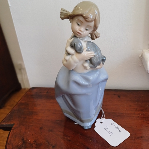 208 - Nao Figure of Girl and a Puppy