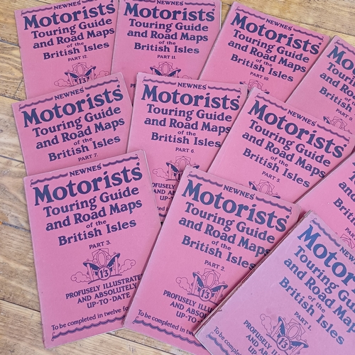 222 - A complete set of Parts 1 - 12 of The Motorist Touring Guide Maps 1920.  It is really funny looking ... 