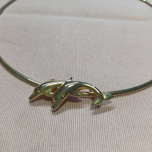 241 - Very nice 9ct Gold Necklace with Dolphin Pendant