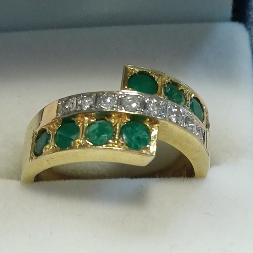 250 - Ladies Emerald and Diamond Ring
- 18ct Gold