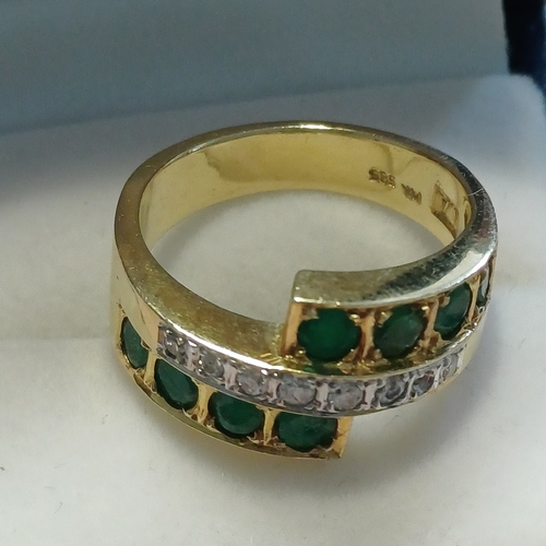 250 - Ladies Emerald and Diamond Ring
- 18ct Gold