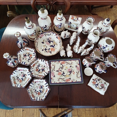 49 - This is a large selection of Mason's Ironstone Ware in the 