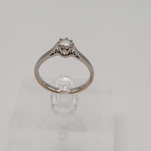 19 - A Diamond Solitaire Ring
- 18ct white gold
- 33 point
- size P
- weight 2.97g